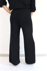 MOLLY BRACKEN Pantalone spugna a palazzo coordinato