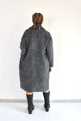 MOLLY BRACKEN Cappotto grigio doppiopetto