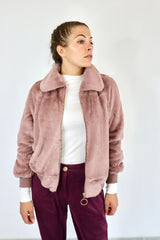 MOLLY BRACKEN Eco-pelliccia rosa