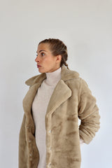 MOLLY BRACKEN Eco-pelliccia beige