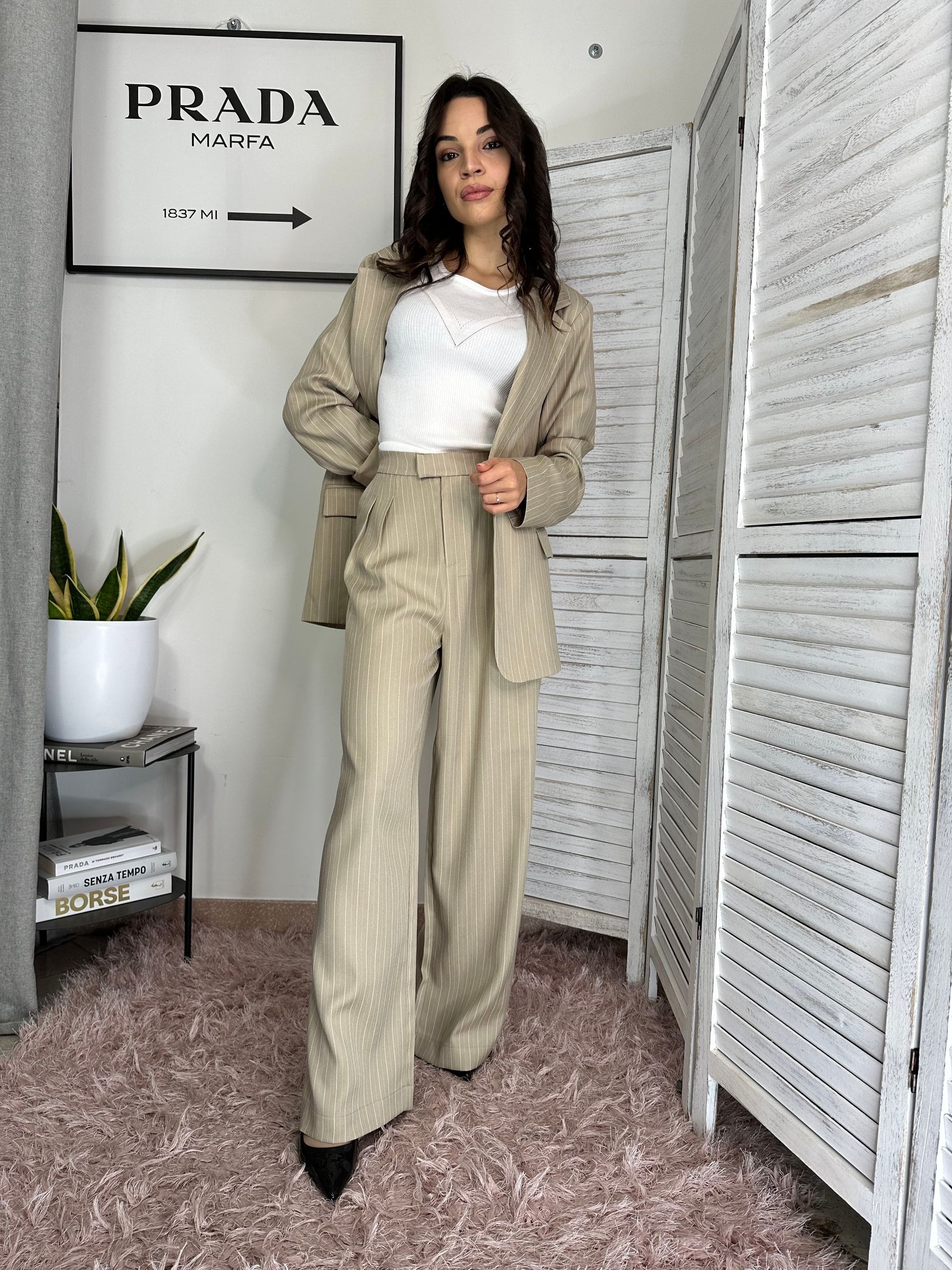 Pantalone gessato Molly Bracken