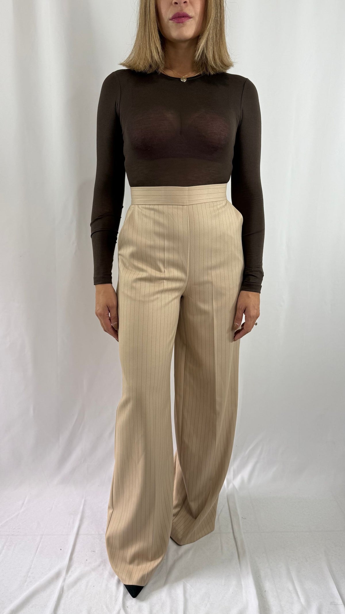 Pantalone gessato Silence limited