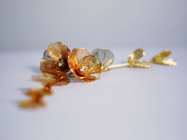 SAFE' CONCEPT STORE Orecchini Fiore Pendente