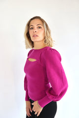 MOLLY BRACKEN Maglia con apertura davanti