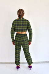 MOLLY BRACKEN Pantalone scozzese coordinato