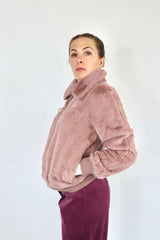 MOLLY BRACKEN Eco-pelliccia rosa