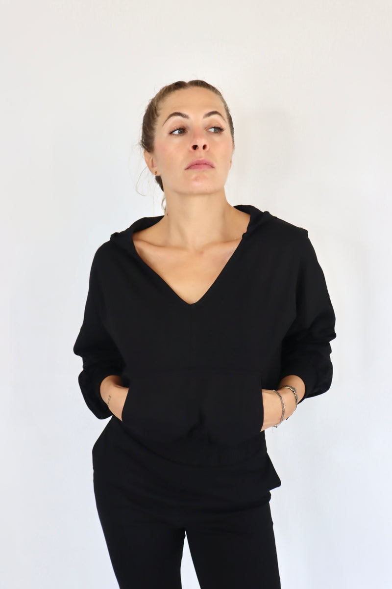MOLLY BRACKEN Felpa con scollo a V coordinato