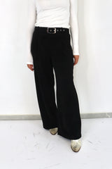 MOLLY BRACKEN Pantalone a costine vita alta