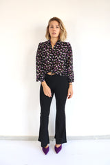 MOLLY BRACKEN Pantalone a zampetta nero