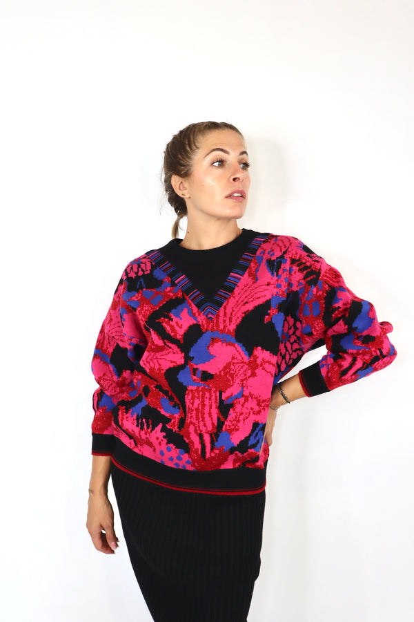 MOLLY BRACKEN Maglia a fantasia multicolor
