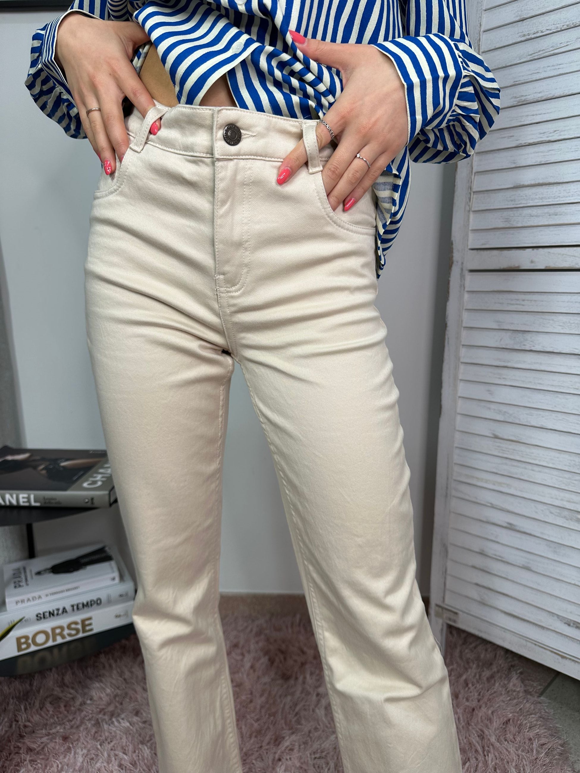Jeans beige Compania Fantastica