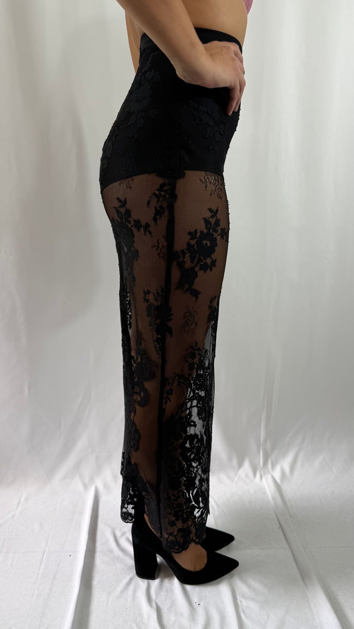 Gonna lunga in pizzo Silence limited