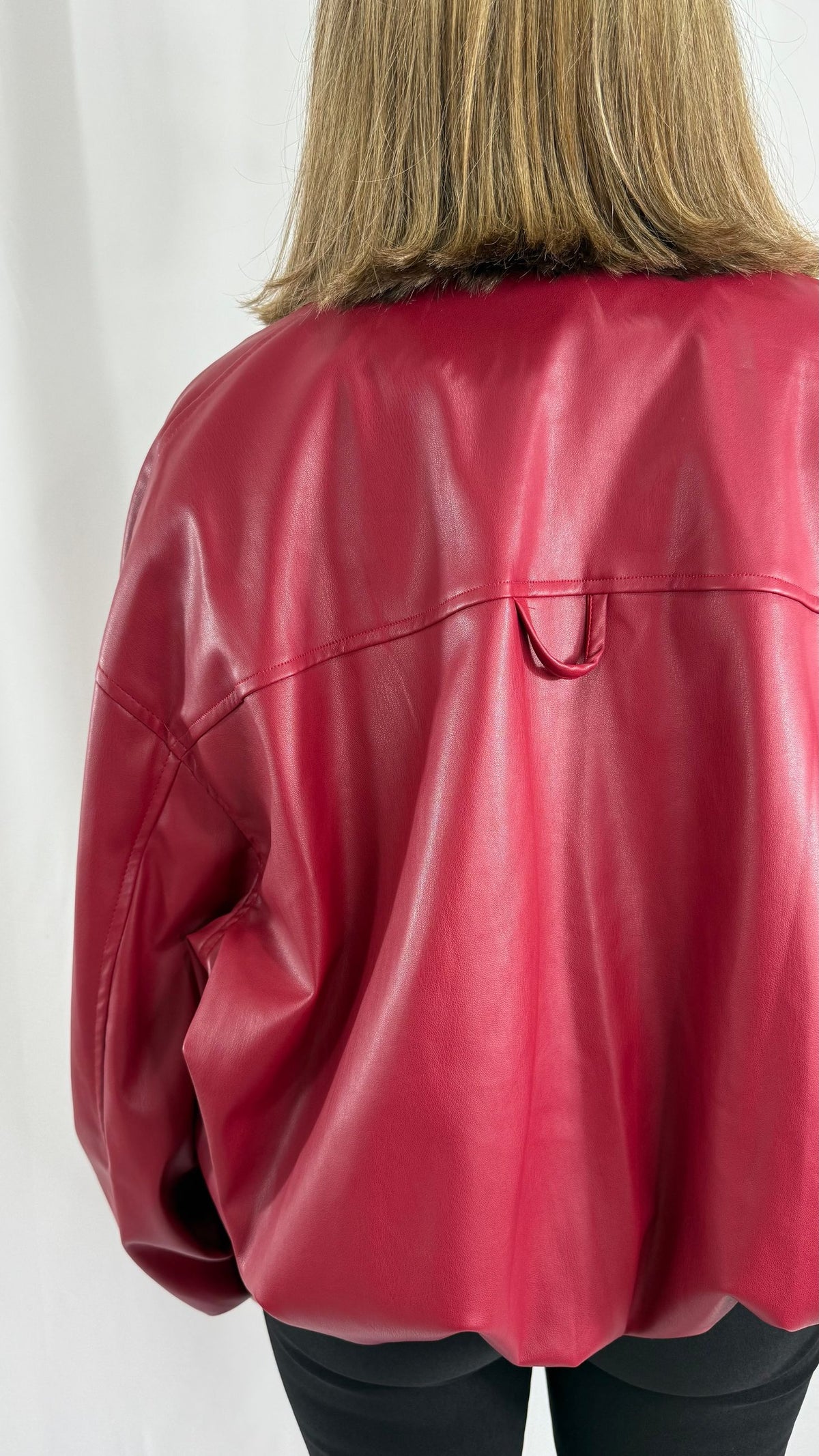 Giacca similpelle rossa Safe Concept Store