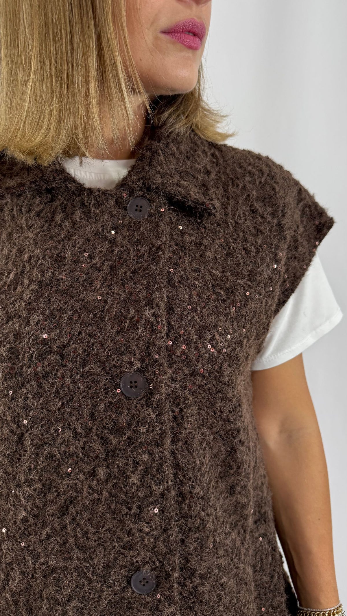 Gilet paillettes Peperosa
