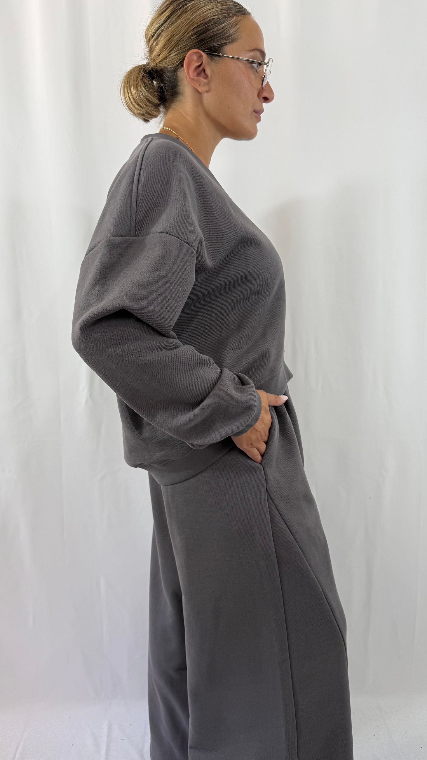 Pantalone tuta grigio Silence Limited