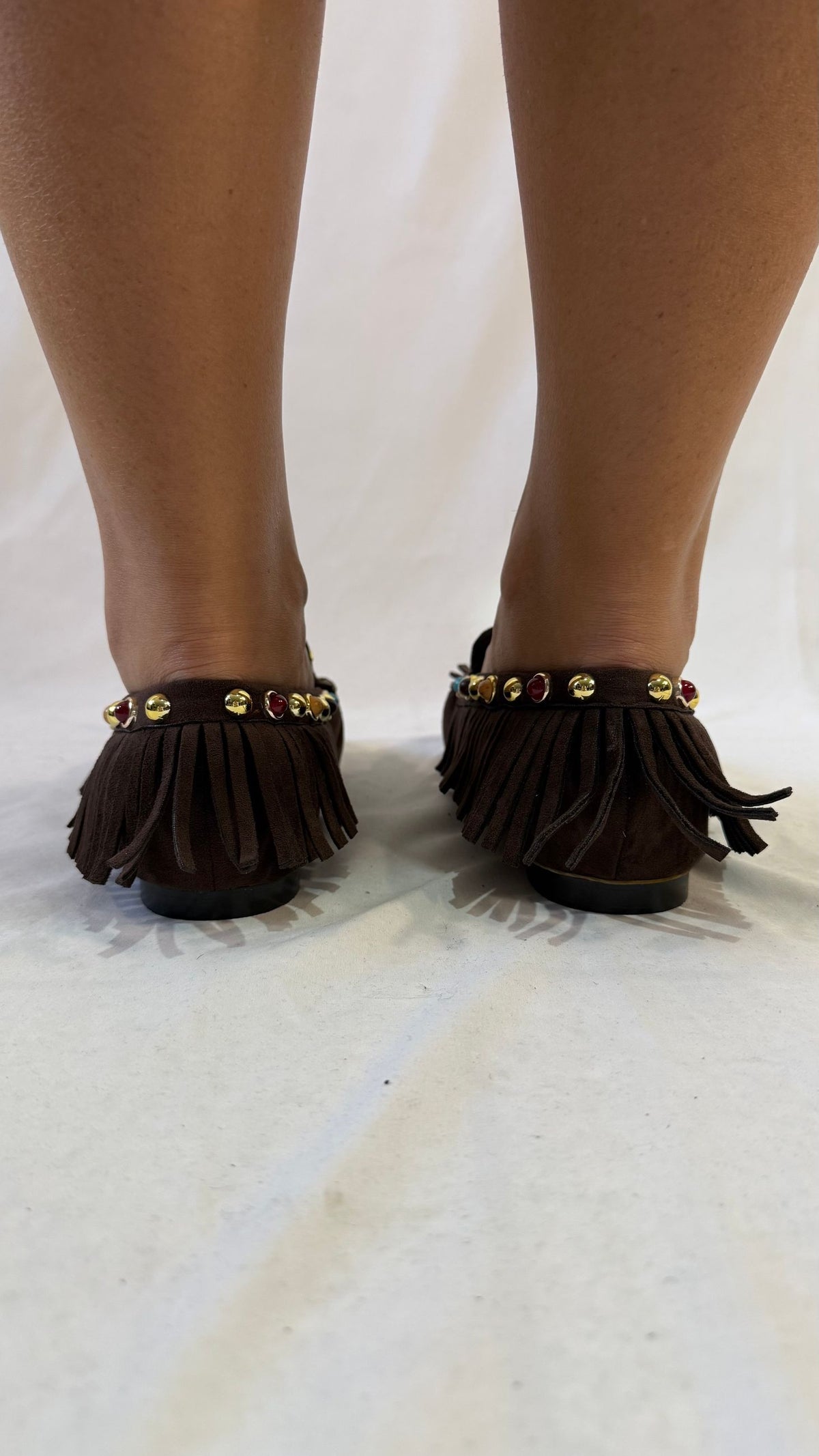 Mocassino frange e borchie Safe Concept Store