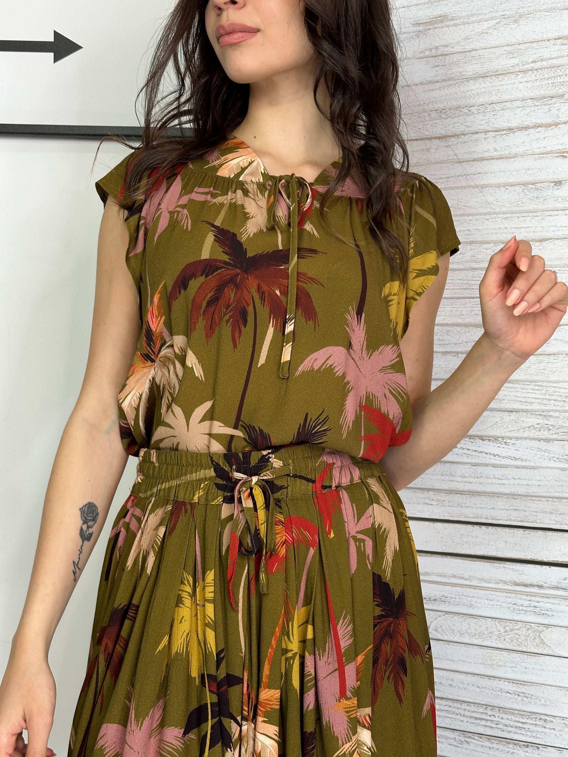 Blusa fantasia foglie Molly Bracken