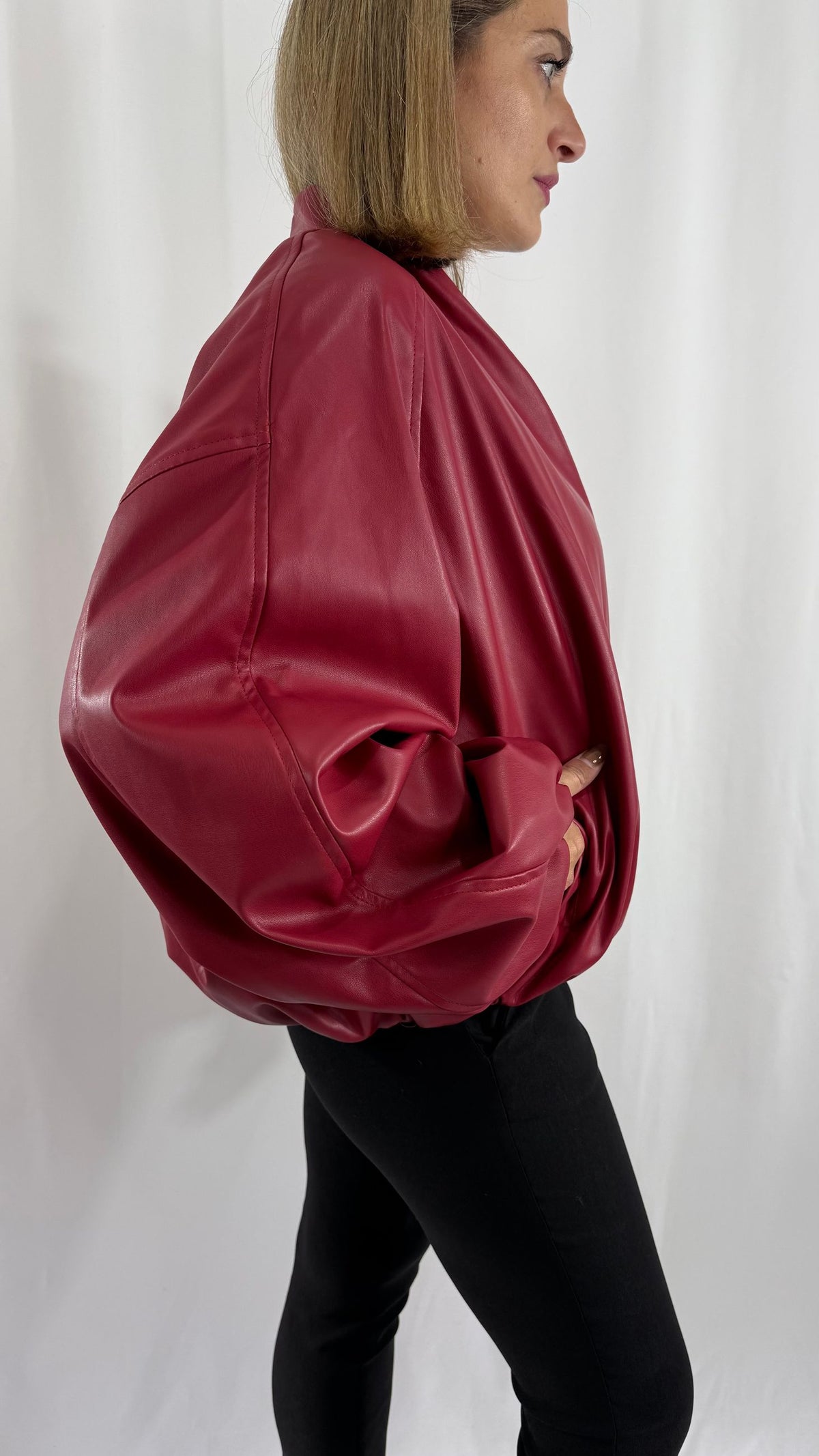 Giacca similpelle rossa Safe Concept Store