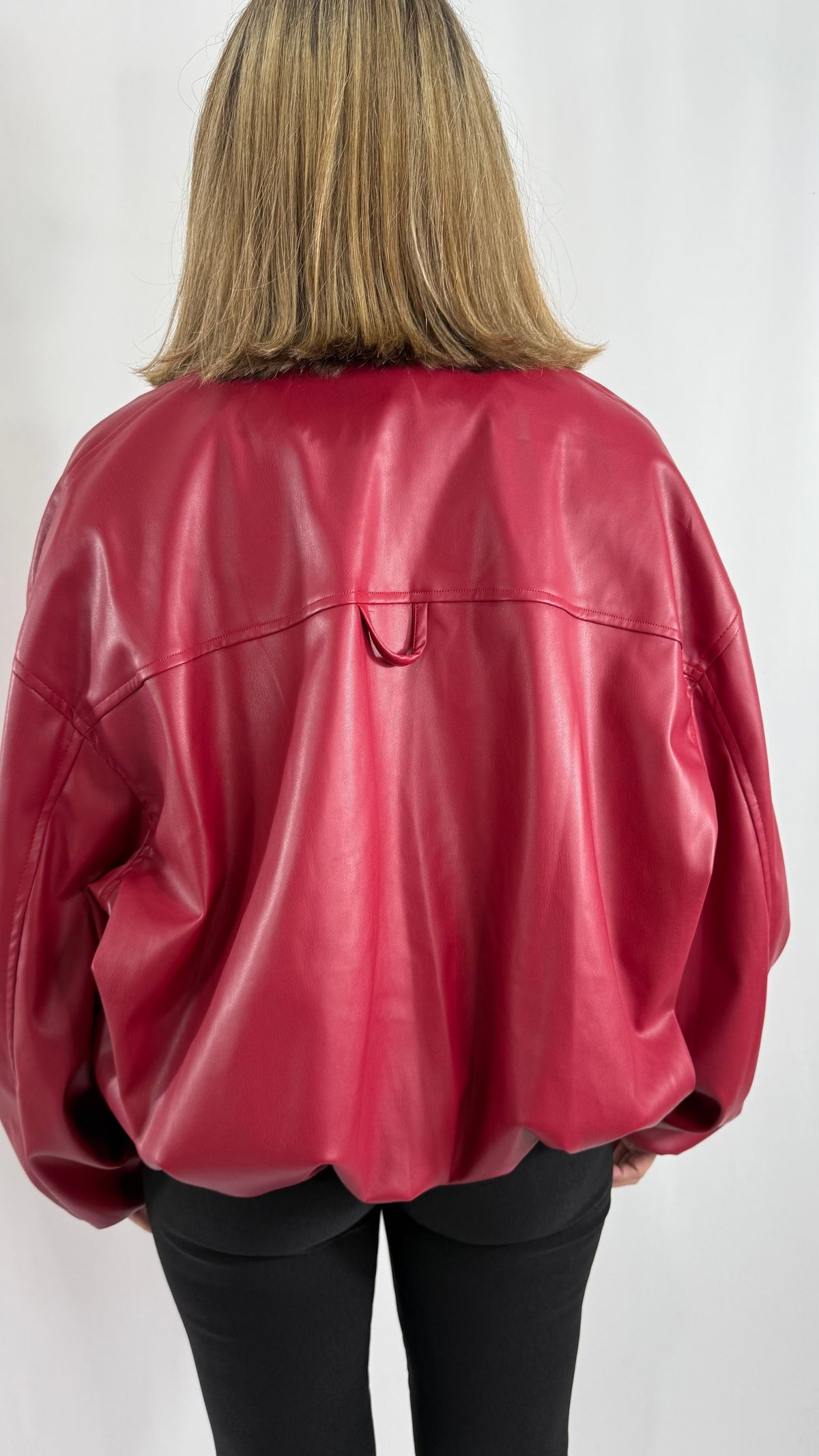 Giacca similpelle rossa Safe Concept Store