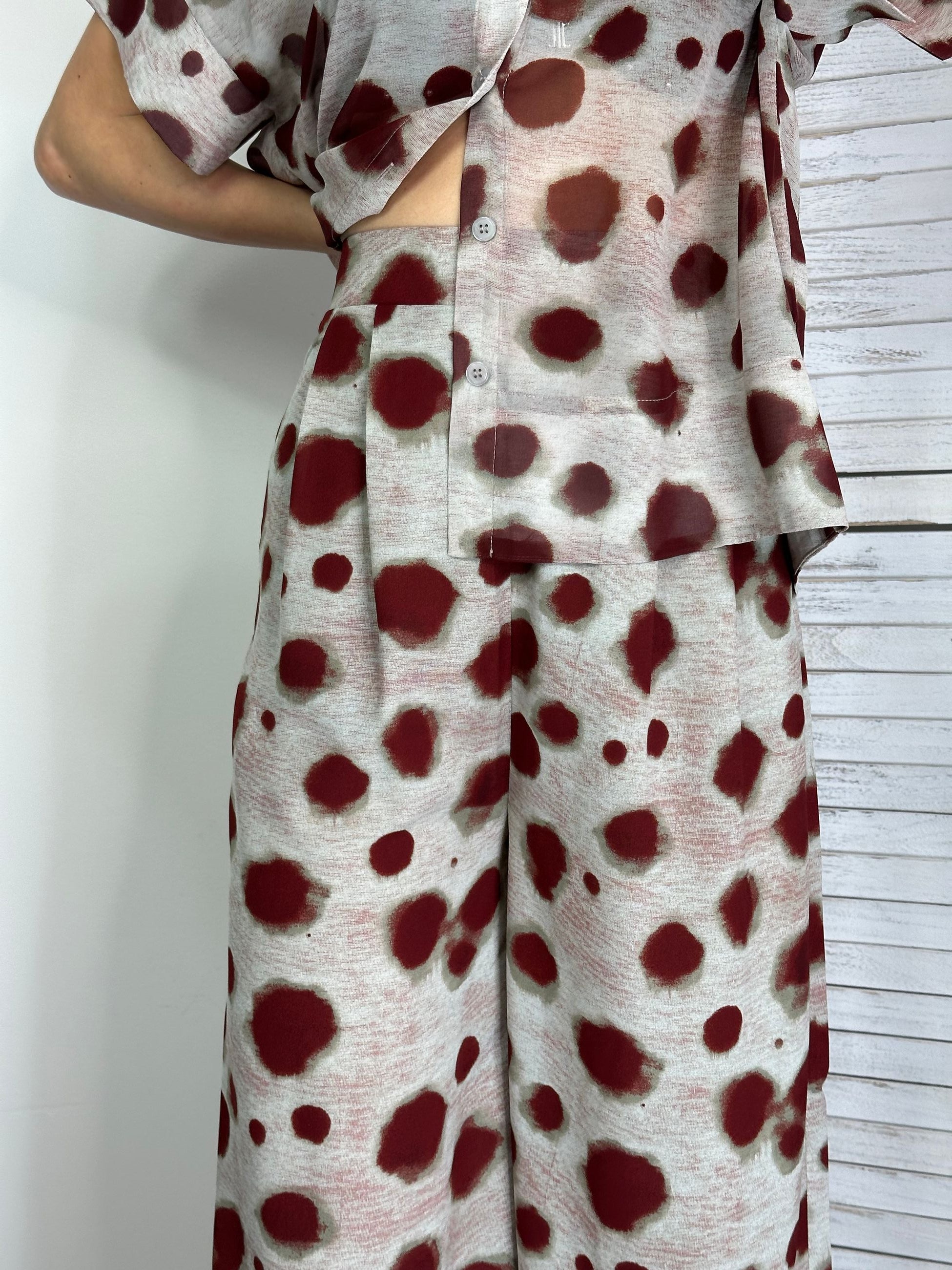 Pantalone molla in vita a fantasia Anonyme Designers