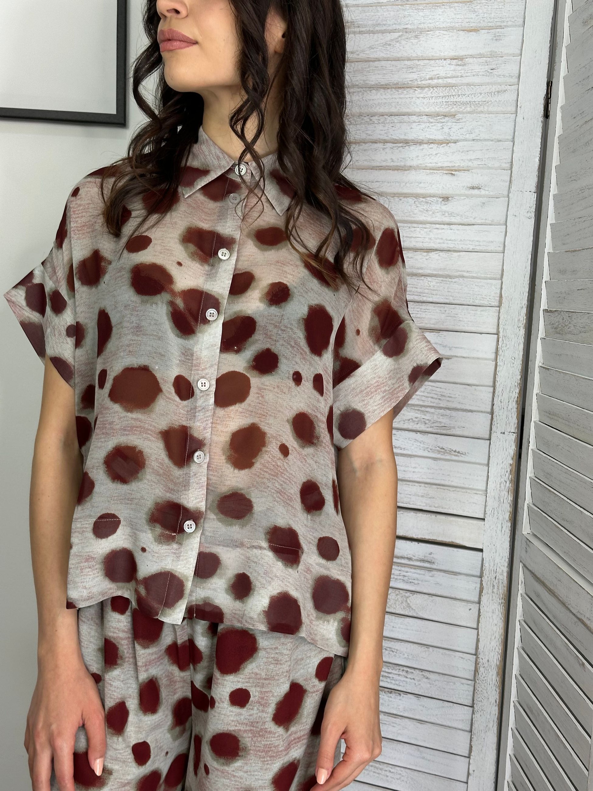 Camicia a fantasia Anonyme Designers
