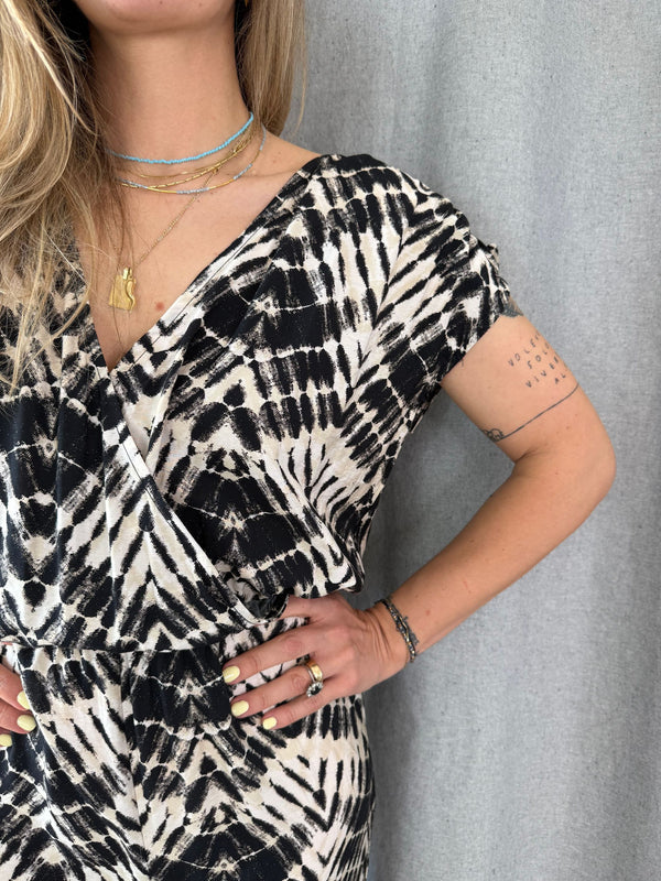 Jumpsuit a fantasia bianca e nera Molly Bracken