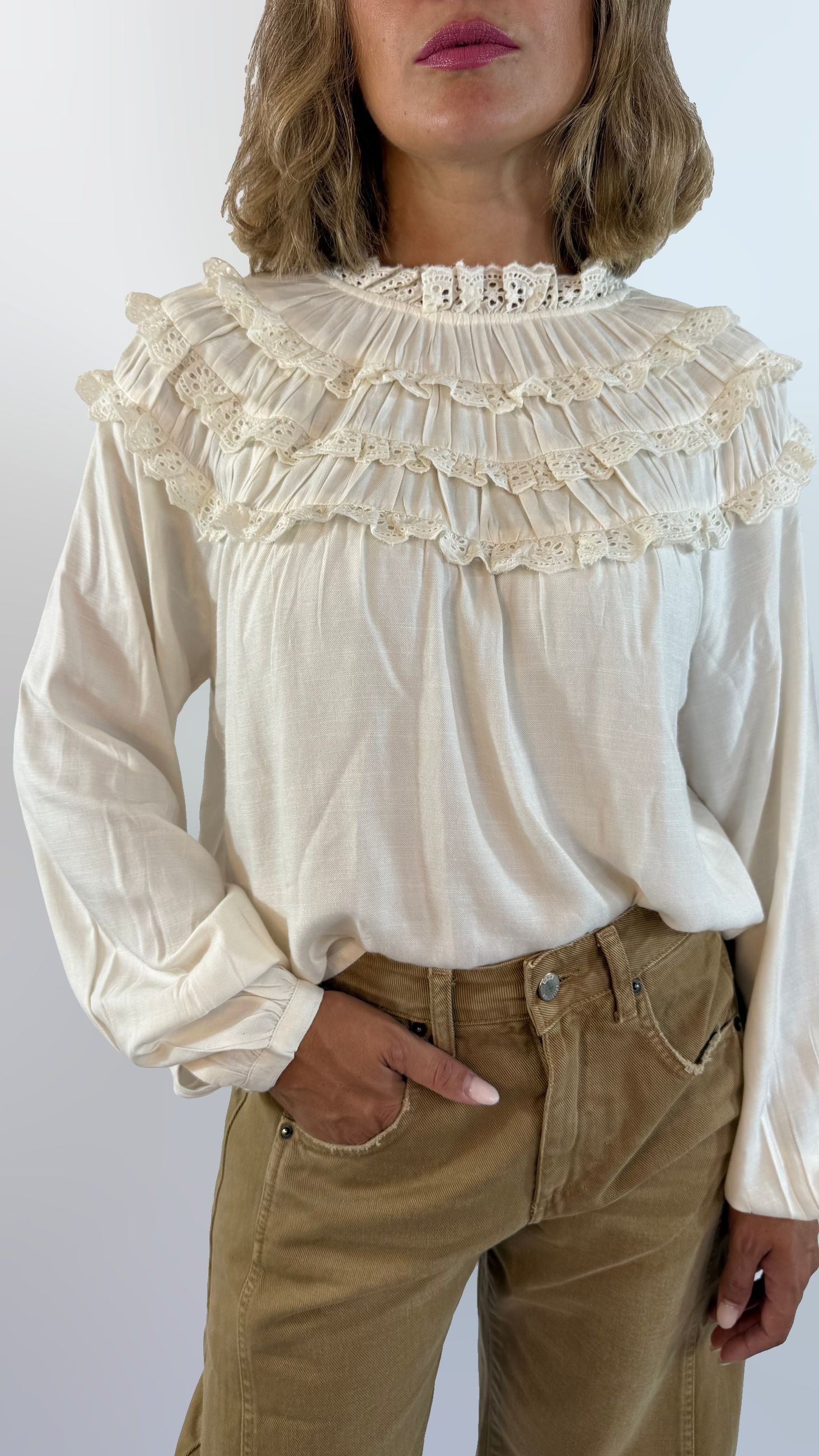 Blusa drappeggiata Molly Bracken