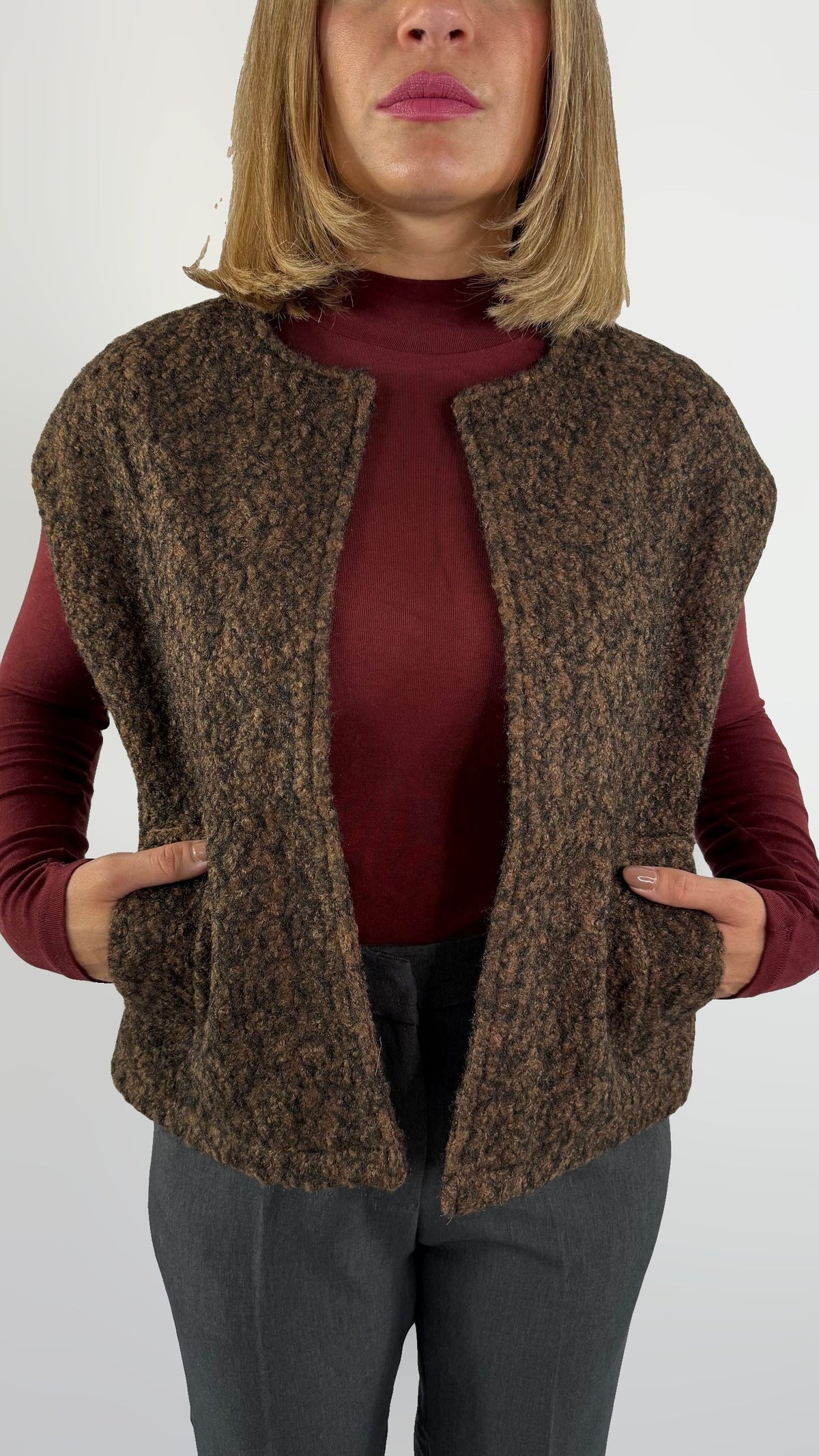 Gilet pesante cioccolato Molly Bracken – cioccolato