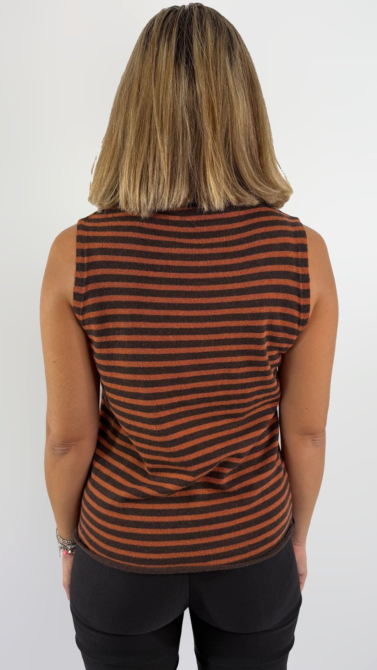 Gilet rigato in maglia Peperosa – foto 2