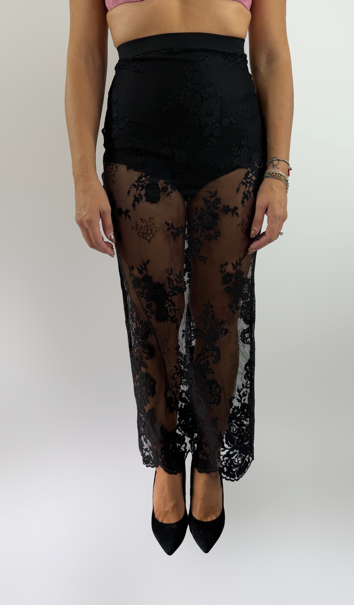 Gonna lunga in pizzo Silence limited