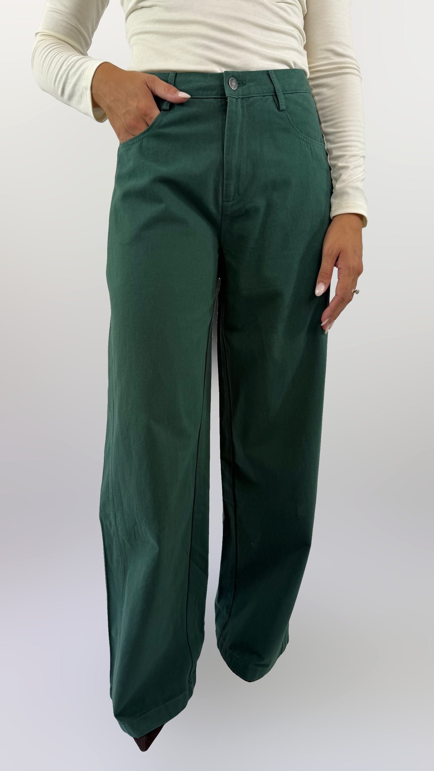 Jeans verde Compania Fantastica