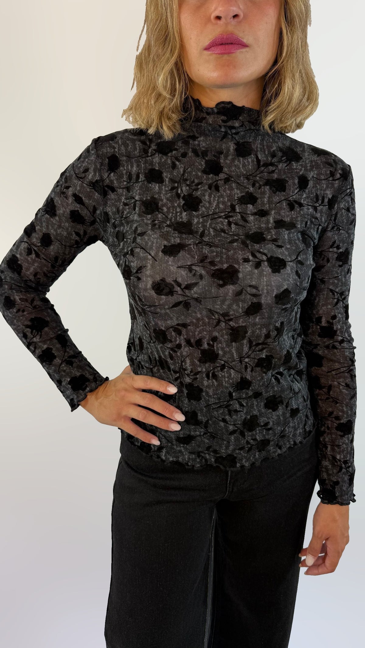 Maglia pizzo e velluto Molly Bracken