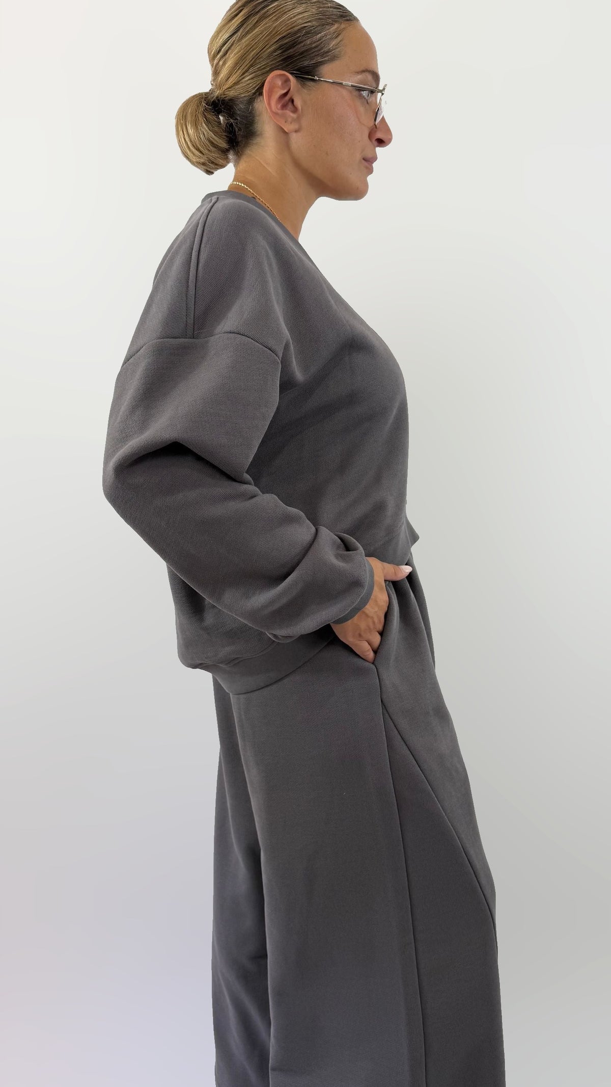 Pantalone tuta grigio Silence Limited