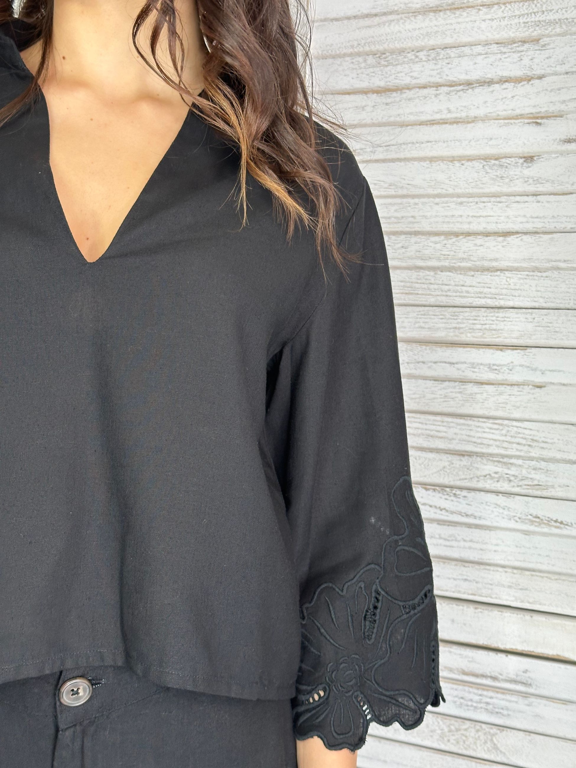Blusa con inserto in pizzo Molly Bracken