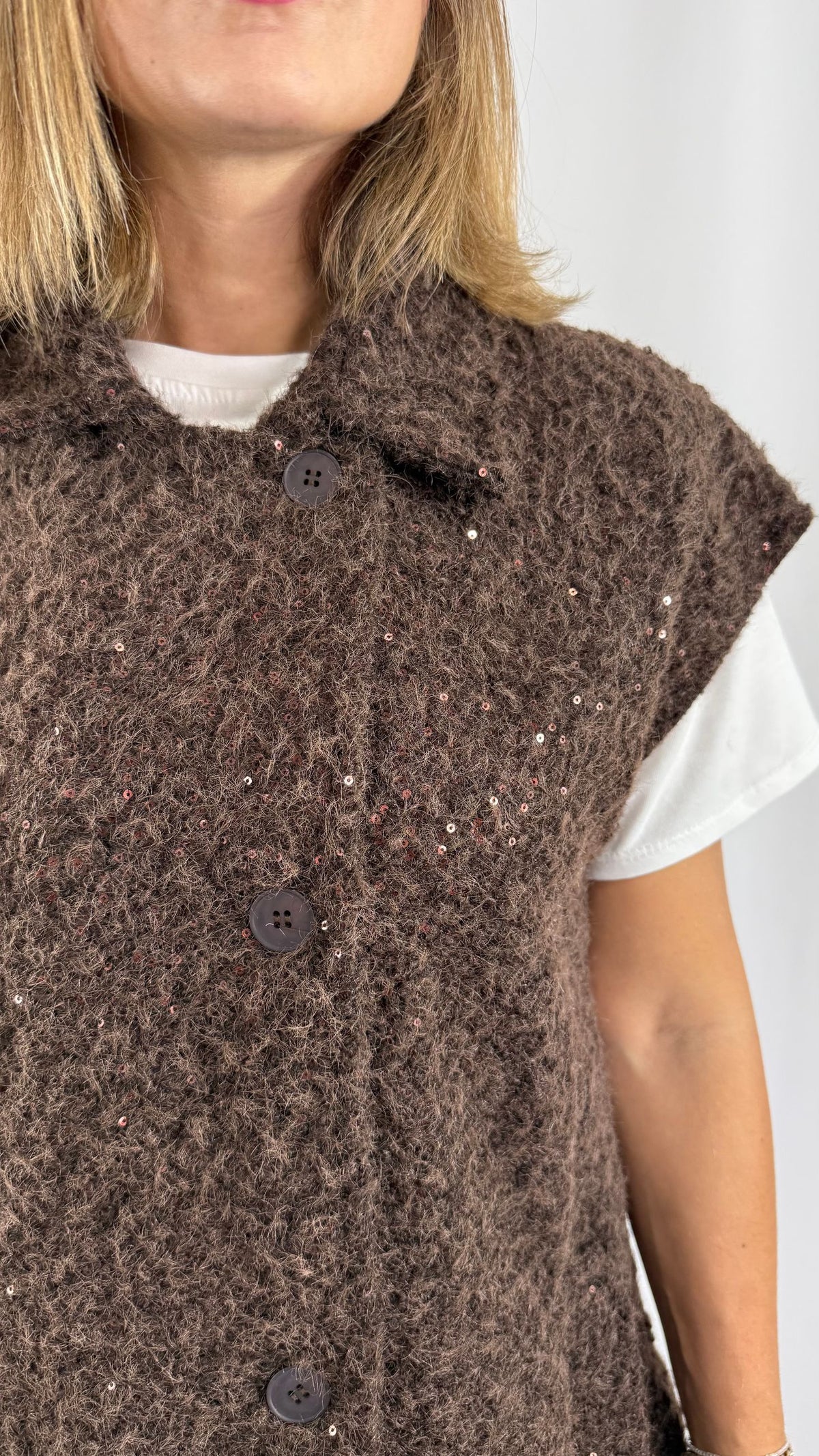 Gilet paillettes Peperosa