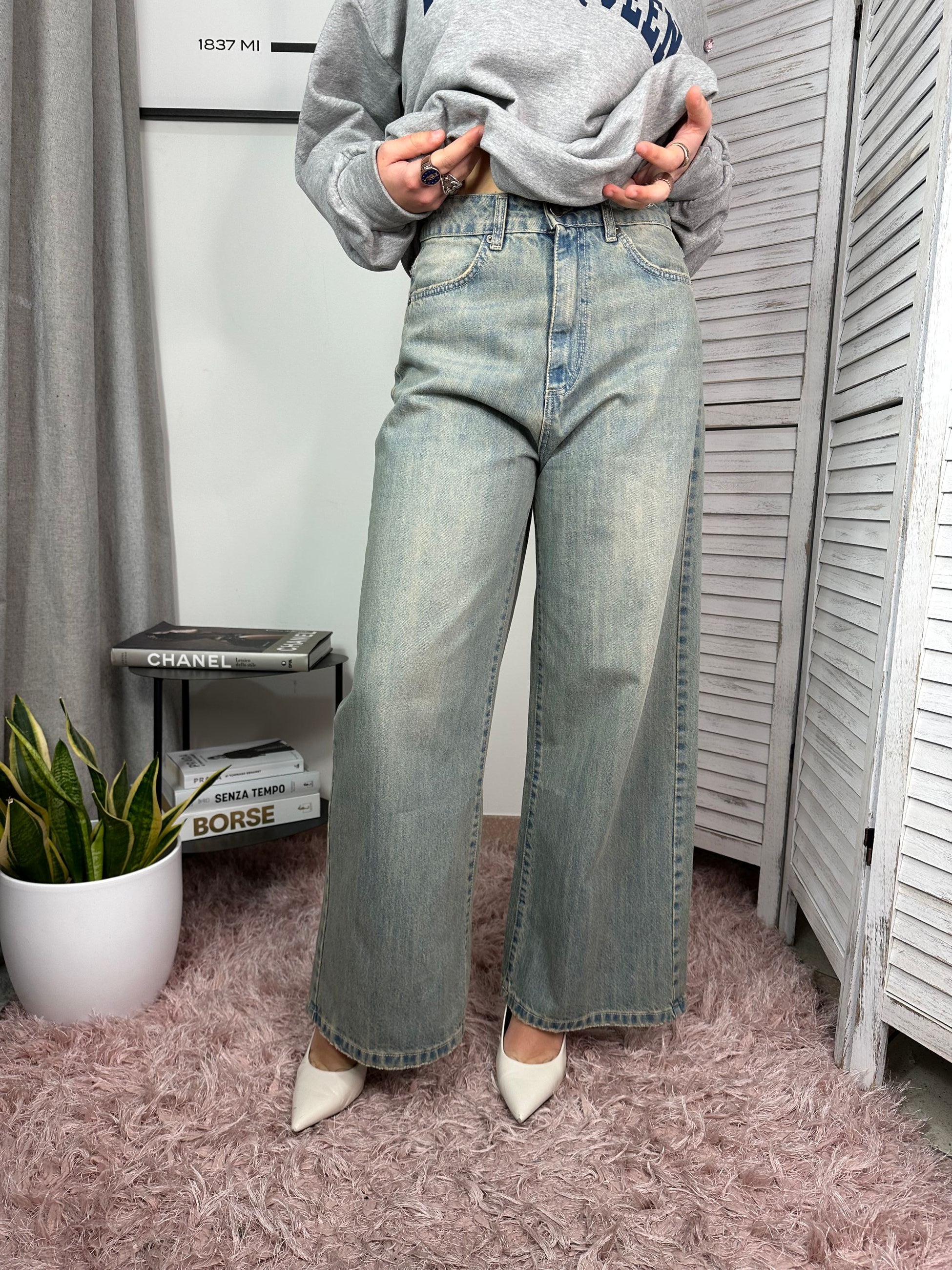 Jeans a palazzo Peperosa