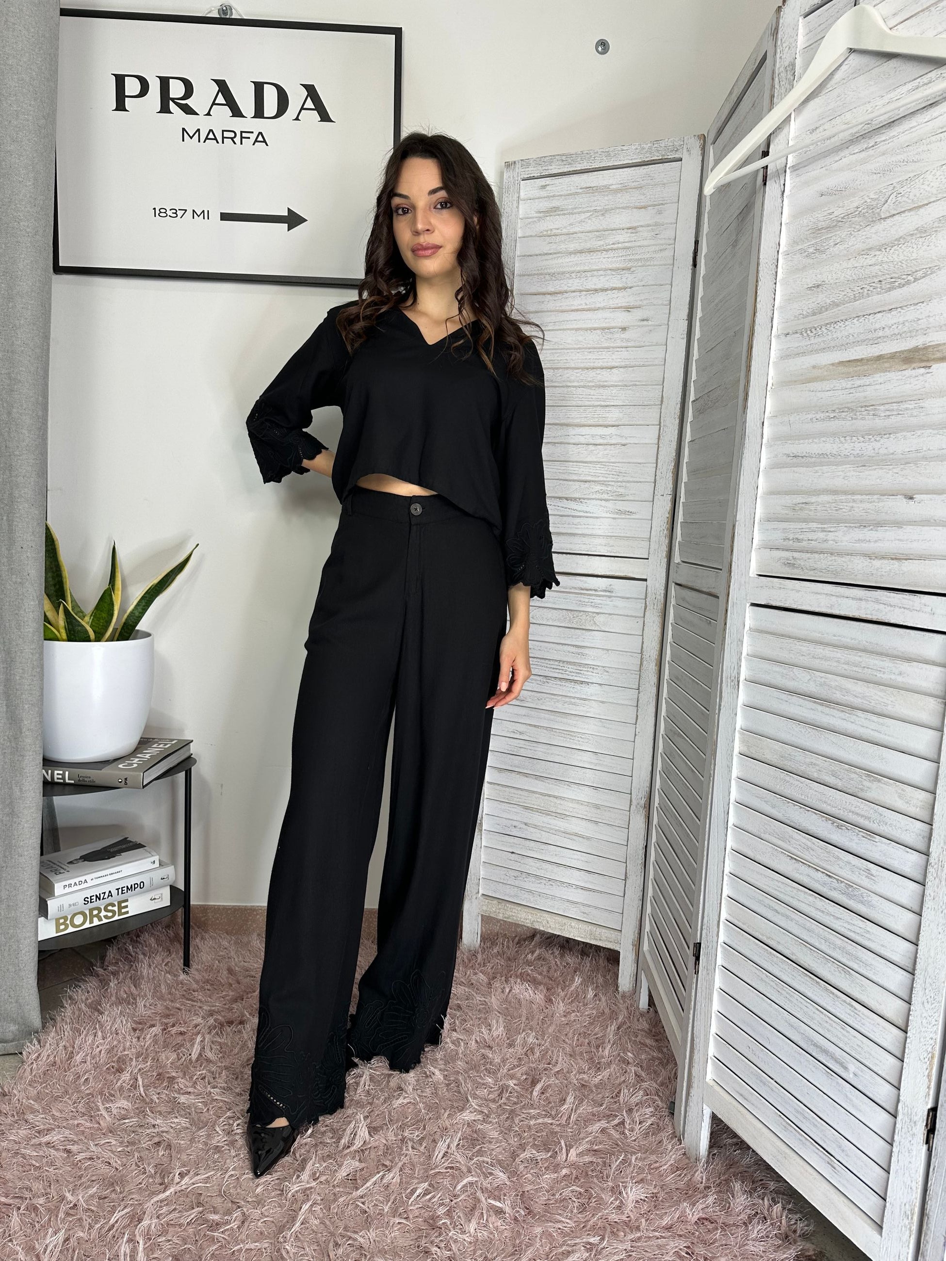 Blusa con inserto in pizzo Molly Bracken